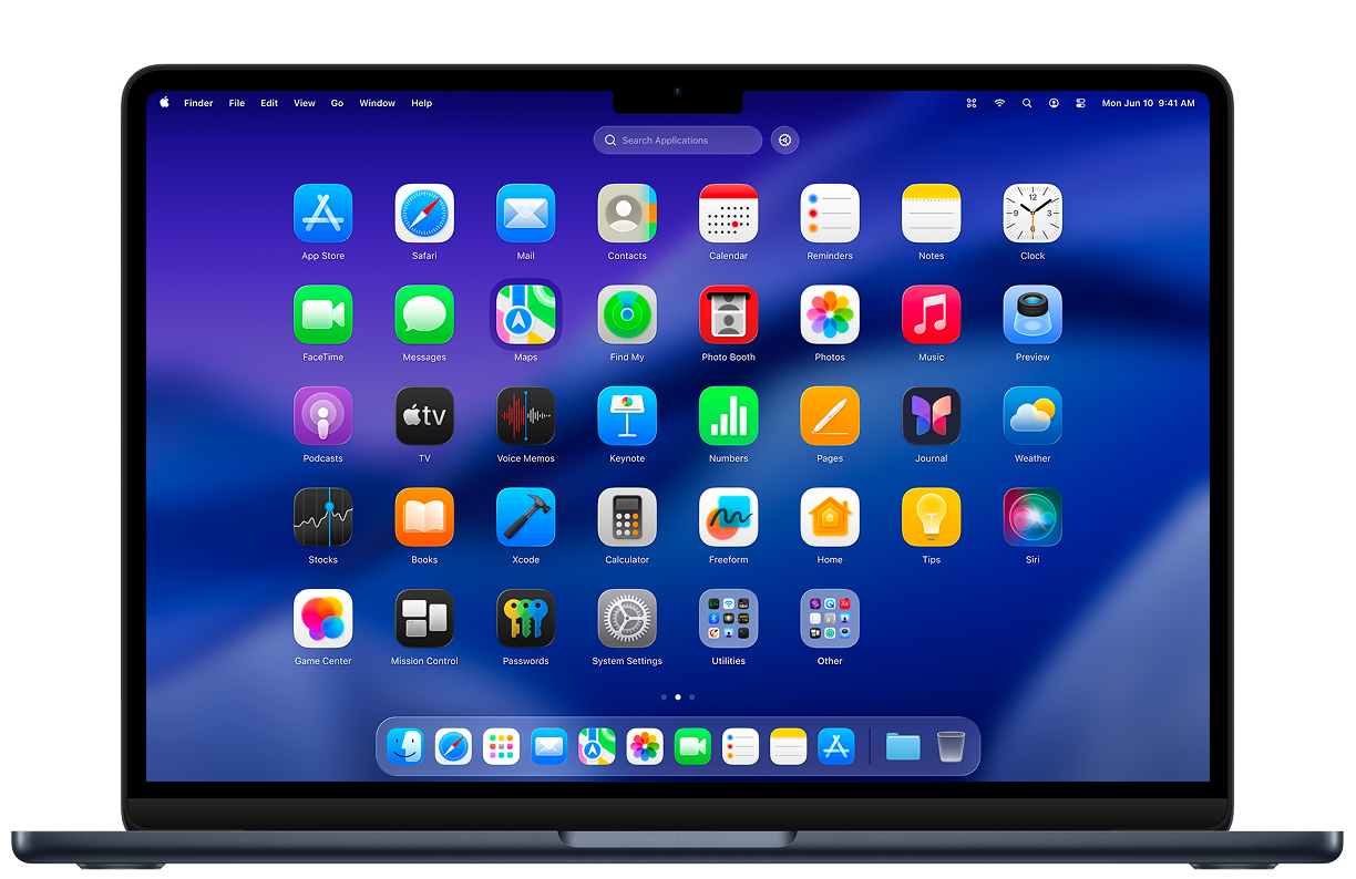 LaunchOS Tahoe Launchpad for macOS screenshot